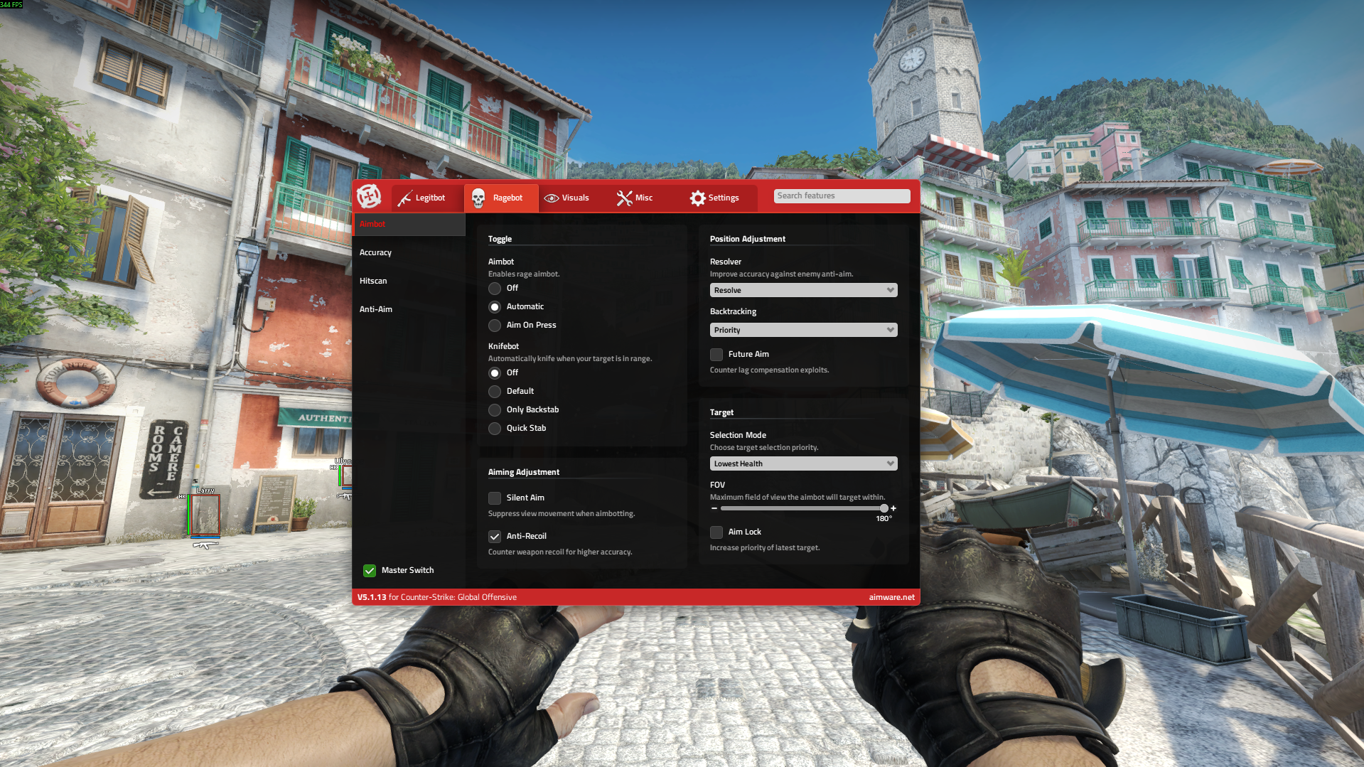 Aimware - Free Rage, Legit & Movement HvH CSGO cheat screenshot